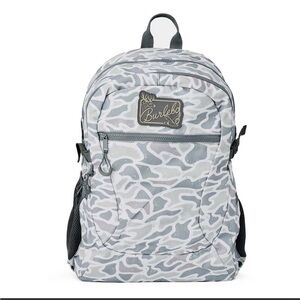BURLEBO White Camo Backpack for School or Travel
